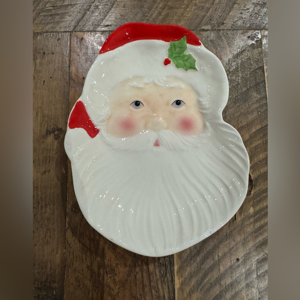 New Lenox Hosting the Holidays Santa Claus Spoon Rest Christmas.